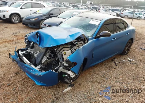 2020 Alfa Romeo Giulia Ti Sport Awd from USA, damaged, VIN ZARFANBN0L7626596